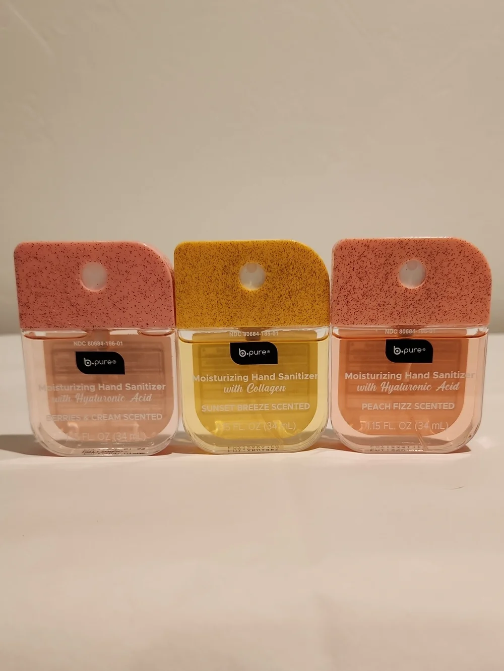 Moisturizing Hand Sanitizer with Hyaluronic Acid Set Of 3